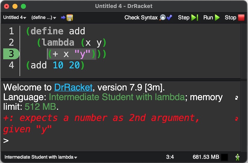 Runtime Error Example